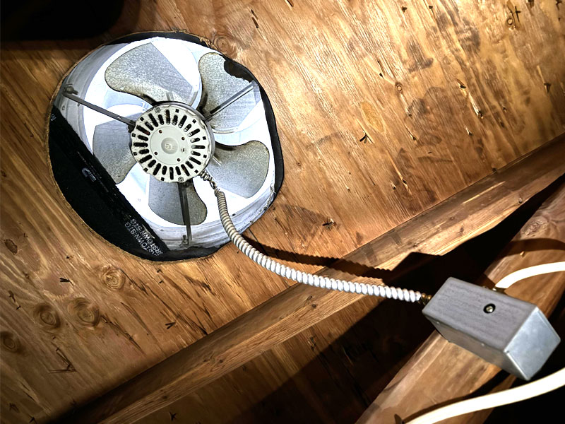 attic fan installation