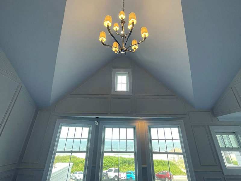 chandelier installation